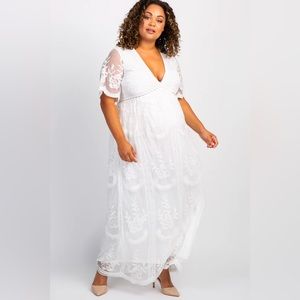 White Lace Maxi Dress